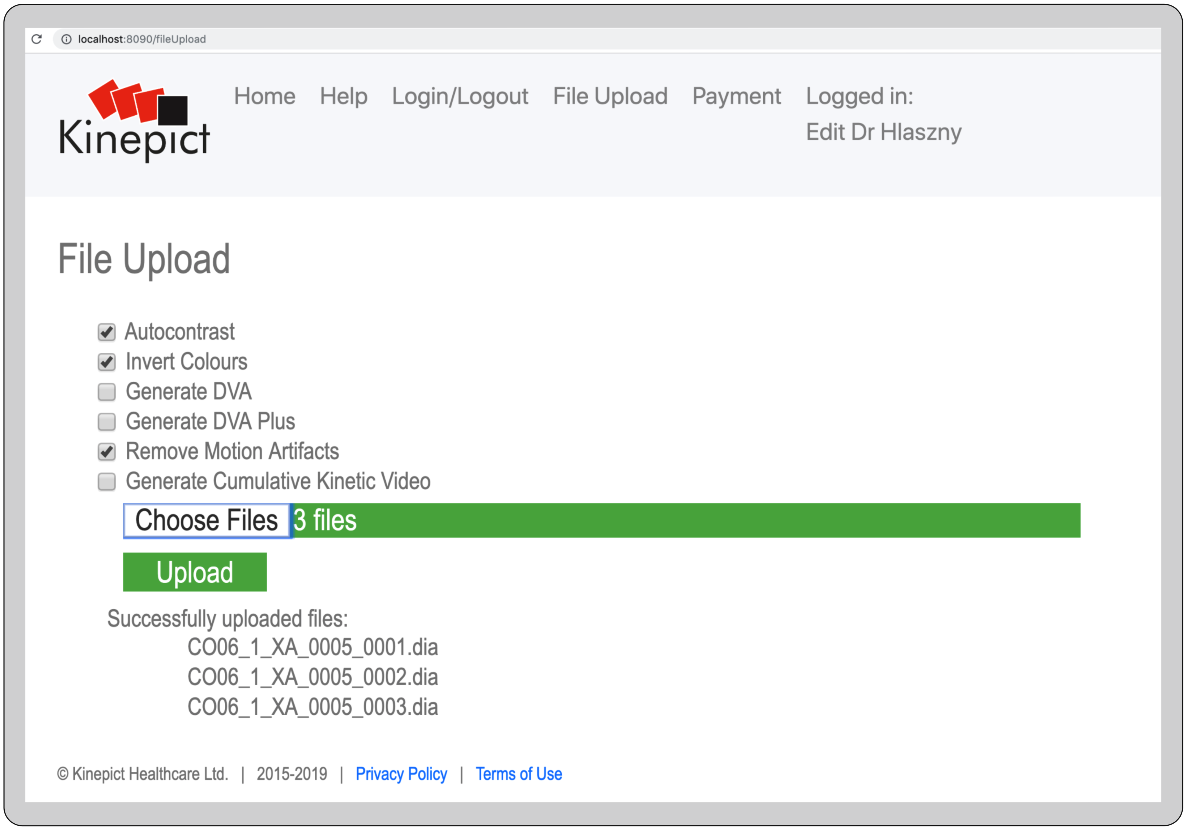 Starting the WEB service