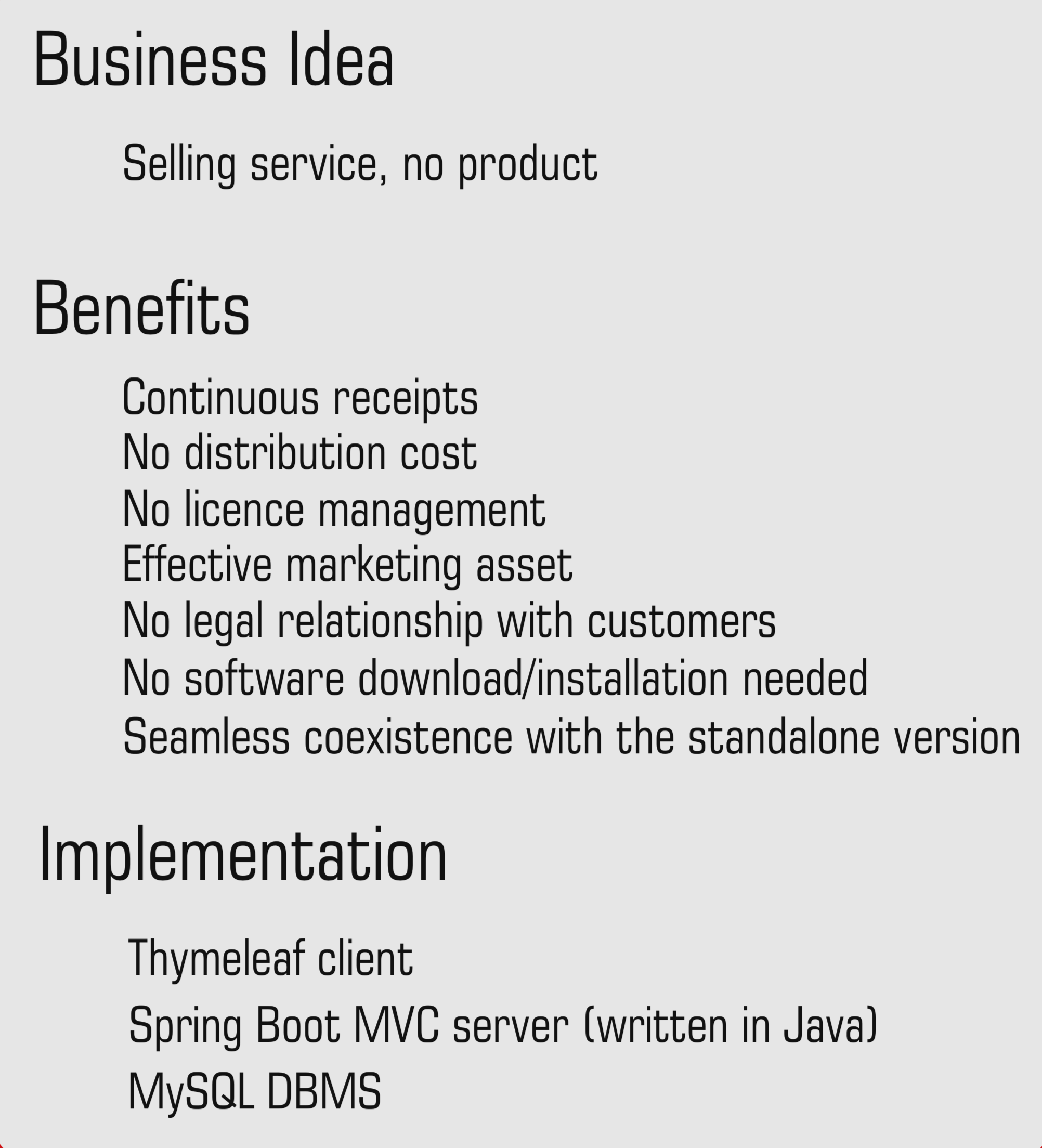 Business Idea